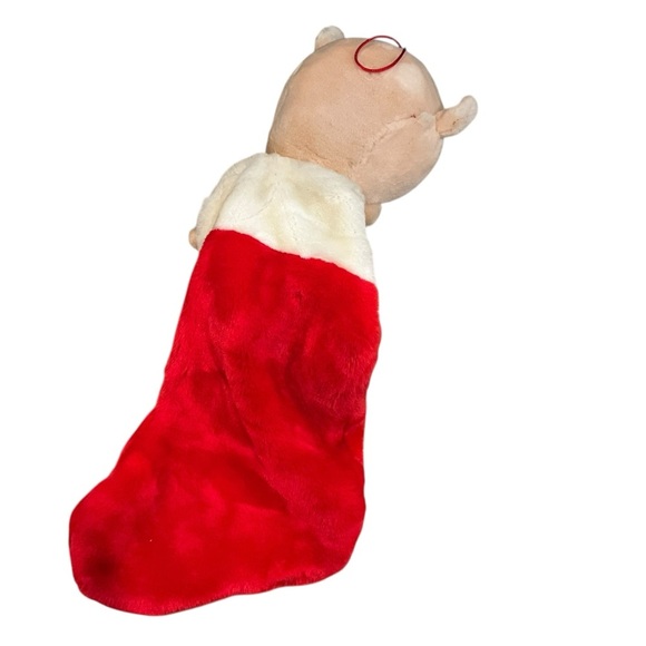 Vintage Looney Tunes porky pig Warner Brothers 20" singing Christmas Stocking - Picture 3 of 4